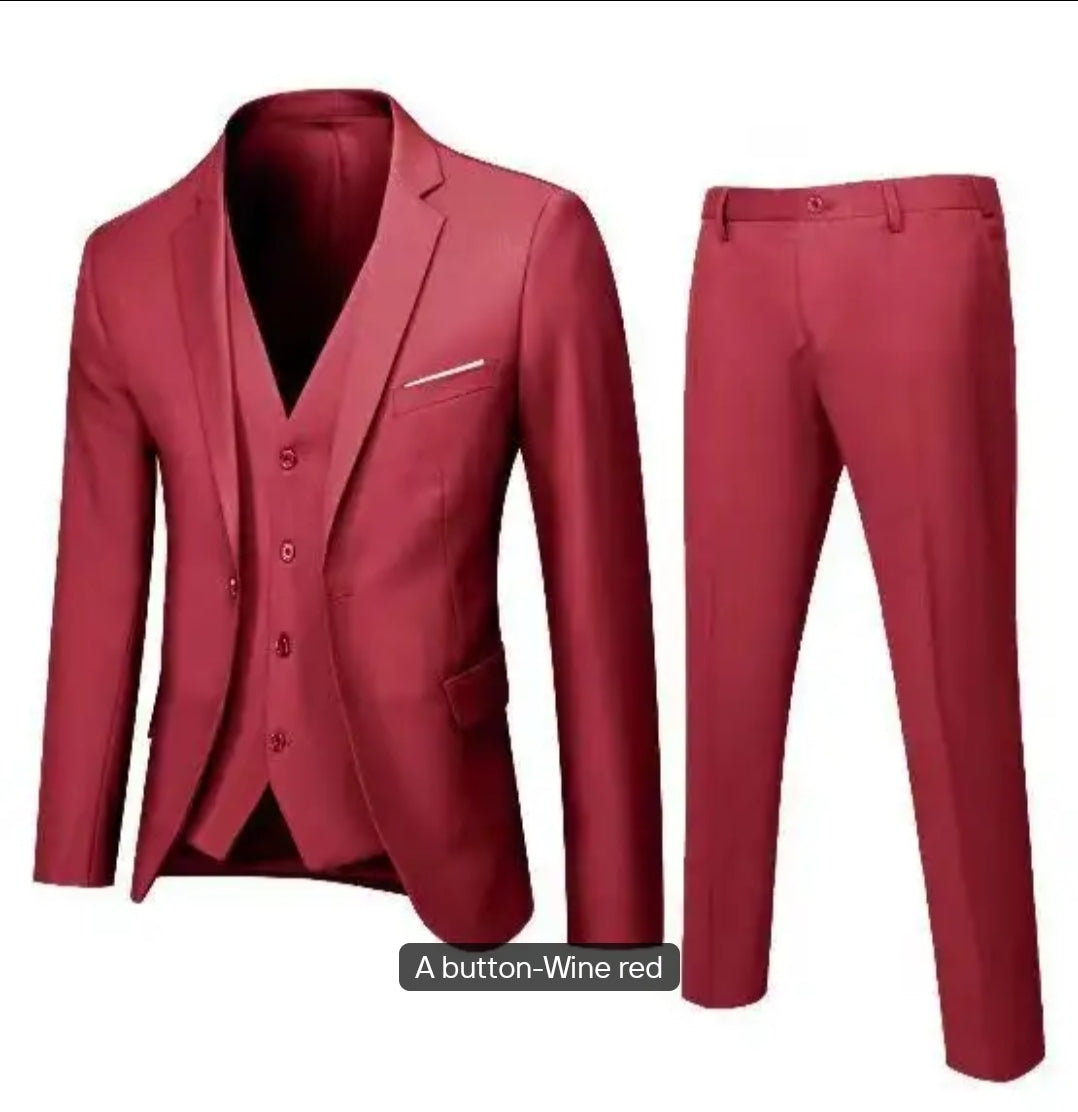 3-Piece Slim Fit Suit