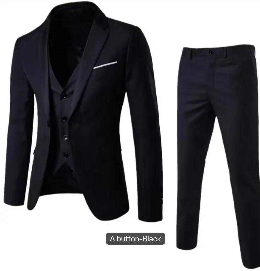 3-Piece Slim Fit Suit