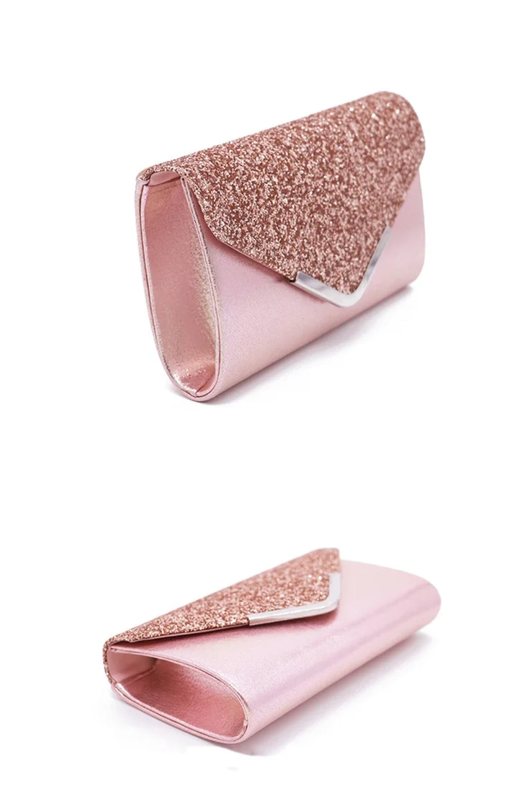 Glitter Envelope Clutch Bag